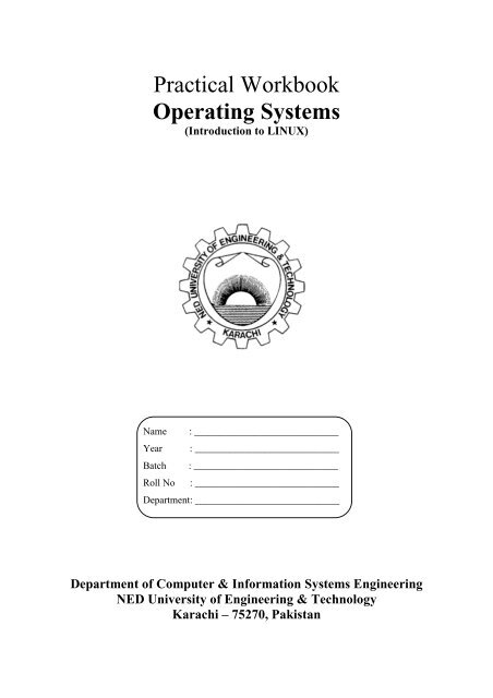 Operating Systems - NED University
