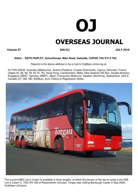 oj overseas journal - The PSV Circle Website