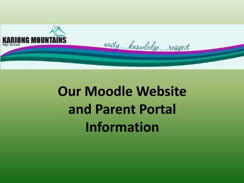 The Parent Portal - Kariong Mountains High School