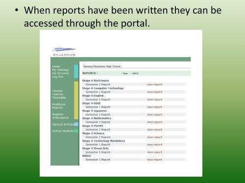 The Parent Portal - Kariong Mountains High School