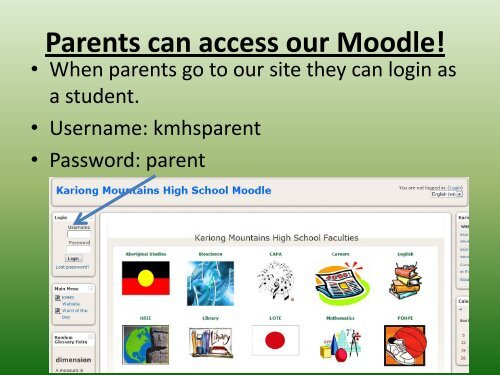 The Parent Portal - Kariong Mountains High School