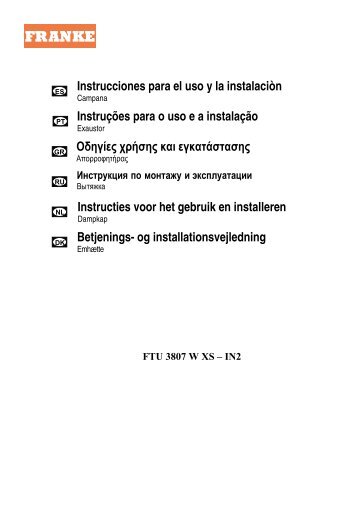 Instrucciones para el uso y la instalaci