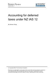 Accounting for deferred taxes under NZ IAS 12 - University of ...