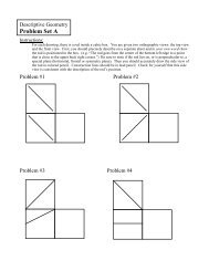 Descriptive Geometry Problem Sets - Jamie York Press