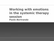 Working with emotions in the systemic therapy session - AFT