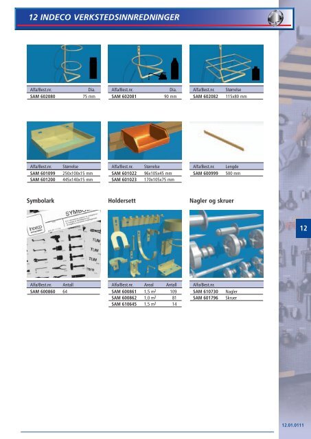 Indeco verkstedsinnredning side 12.01.0108