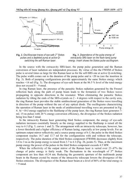 Nhng tin b trong Quang hc, Quang ph vÃ  ng dng VI ISSN 1859 - 4271