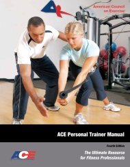 ACE Personal Trainer Manual - American Council on Exercise