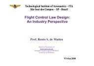 Flight Control Law Design: An Industry Perspective - ITA