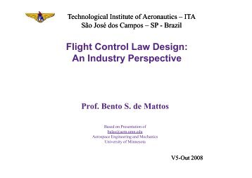 Flight Control Law Design: An Industry Perspective - ITA
