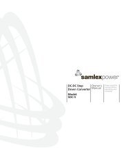 DC-DC Step Down Converter Model: SDC-5 - Samlex America Inc.