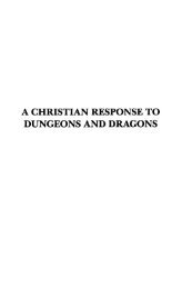 a christian response to dungeons and dragons - Gary North