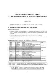 ACI Sécurité Informatique CORTOS - Laboratoire Spécification et ...