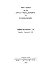 PROCEEDINGS INTERNATIONAL CONGRESS MATHEMATICIANS