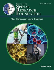 Journal Spring 2013.pdf - Spinal Research Foundation