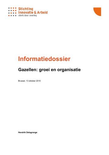 Gazellen: groei en organisatie - Vlaams ...