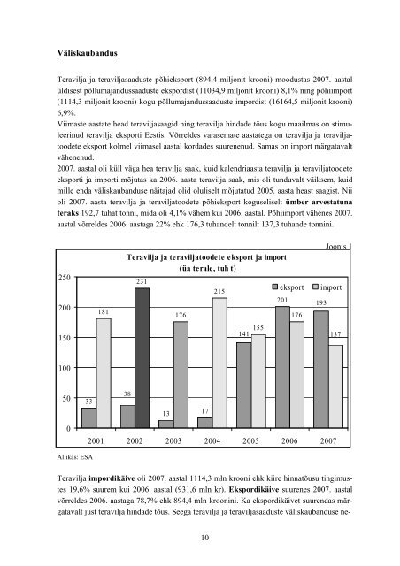 Eesti teraviljaturg 2007. aastal - PÃµllumajandusministeerium