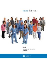 2010 Community Benefits Report - South Shore Hospital