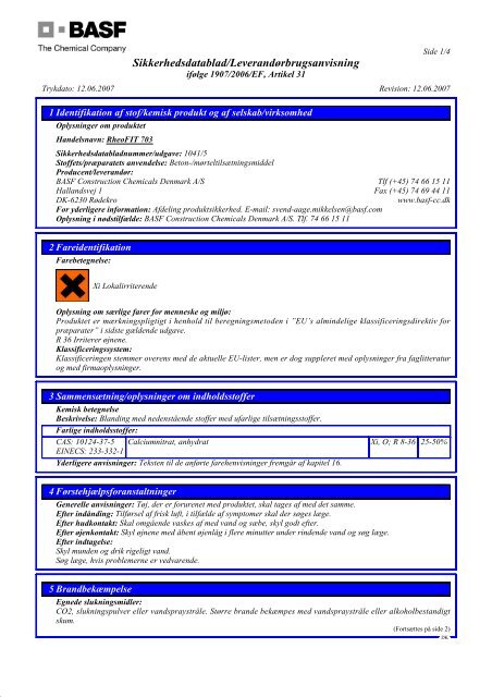 MSDS - Basf