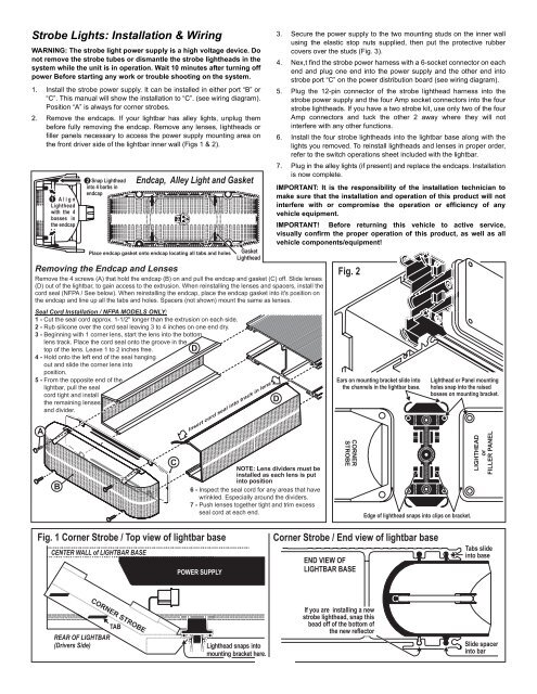 13668: EdgeÂ® 9M 2 or 4 Strobe Lighthead Kit - Whelen Engineering