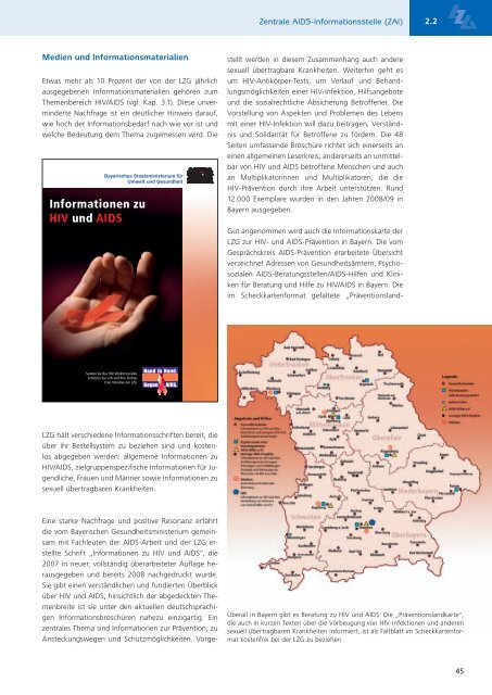 Jahresbericht 2008 2009 - Landeszentrale für Gesundheit in Bayern ...