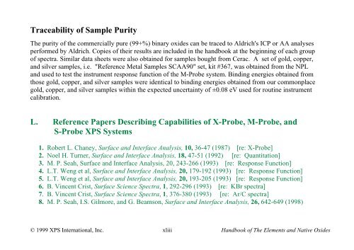 Xps Database Pdf Traceability of