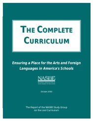 THE COMPLETE CURRICULUM Ensuring a Place for the Arts and ...