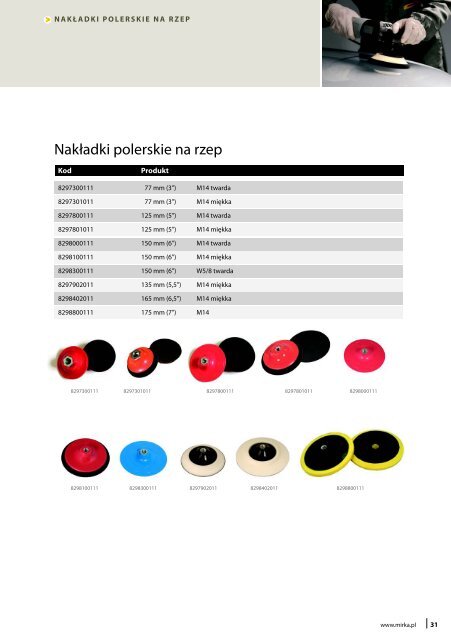 NarzÄdzia i akcesoria do szlifowania.pdfPobierz - Mirka