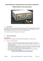 DG8SAQ VNWA 2.x Self Installer Manual - SDR-Kits