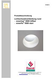 Lichtschachtverkleidung rund - Eternit Flachdach GmbH