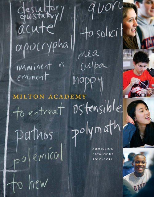 Contents - Milton Academy