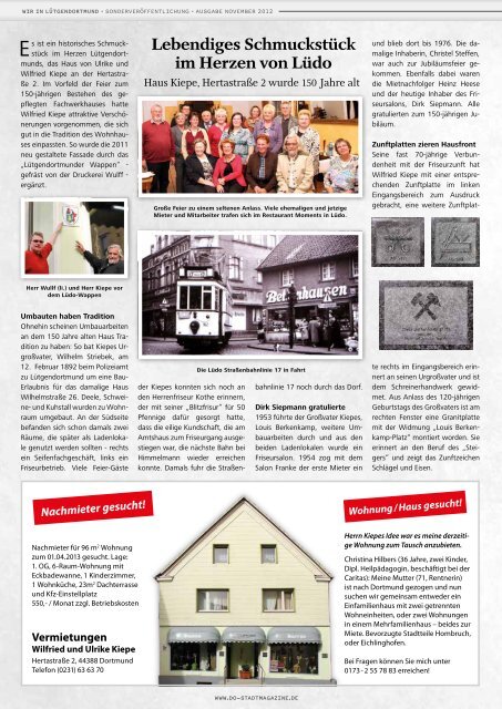 Wir in Lütgendortmund - Dortmunder & Schwerter Stadtmagazine