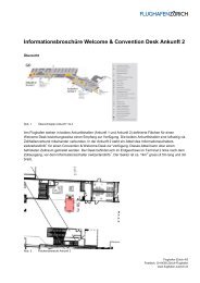 Informationsbroschüre Welcome & Convention Desk ... - Zurich Airport