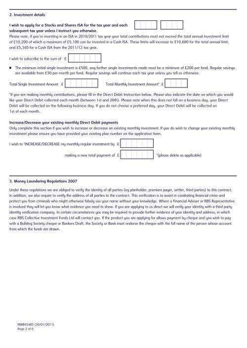 ISA application form (PDF, 104KB) - NatWest