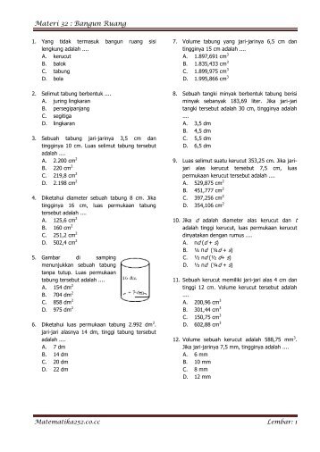 Materi 32 : Bangun Ruang - Guru Indonesia