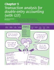Chapter 5 Transaction analysis for double-entry accounting (with GST)