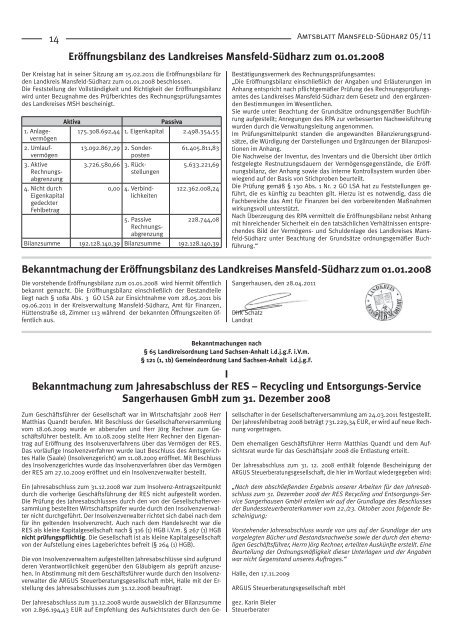 D - Landkreis Mansfeld-Südharz