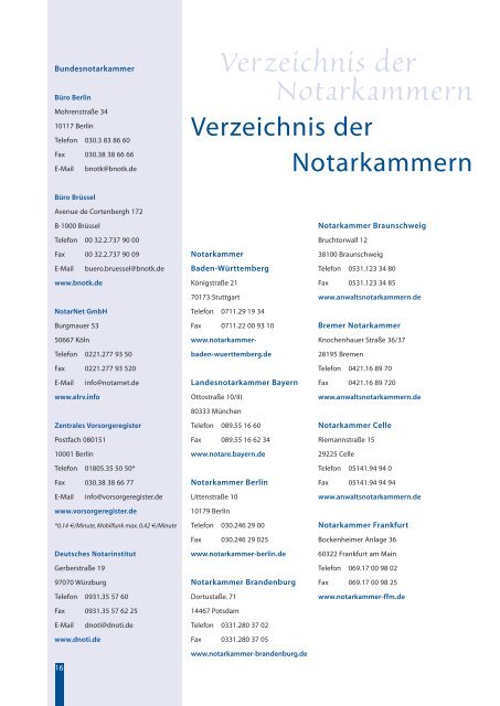 Die Notare - Bundesnotarkammer