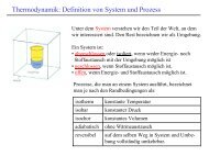 Thermodynamik: Definition von System und Prozess