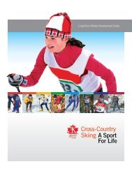 Cross-Country Skiing A Sport For Life - CCSAM
