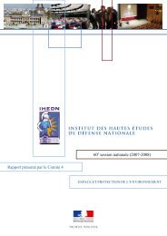 60e session nationale (2007-2008) Rapport prÃ©sentÃ© par le ... - IHEDN