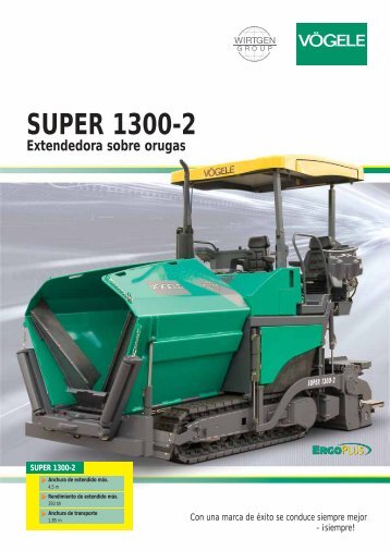 Folleto: SUPER 1300-2 Pavimentadora sobre orugas - Resansil