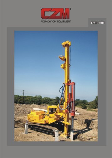 CZM EM400H compact pile driving rig - AGD Equipment