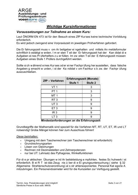 Kontaktdaten der Ausbildungsstellen - Schweißtechnische ...