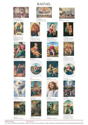 Kunstdrucke-Katalog - Raffael-Verlag