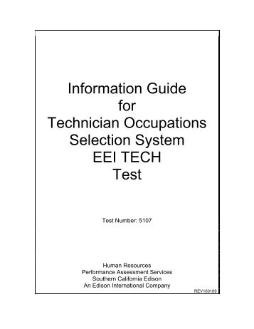 EEI TECH (Test 5107) - Edison International