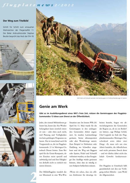 8 flugplatz news 2/2012 - Schweizer Luftwaffe - admin.ch