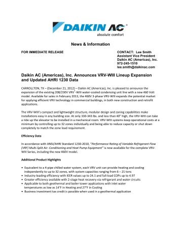 Daikin AHR Expo PR Final - Daikin AC