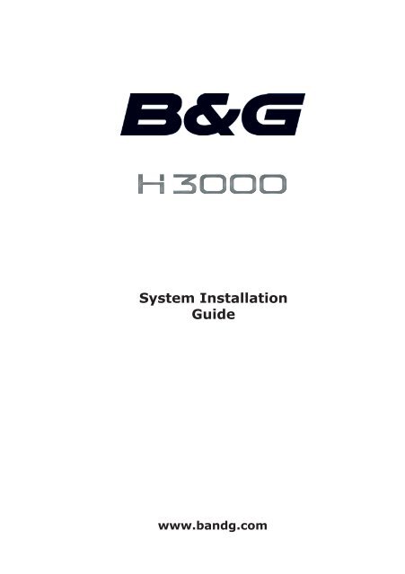 H3000 System Installation Guide.pdf - Chicago Marine Electronics