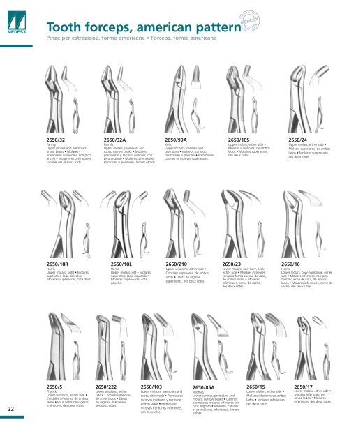 Anatomic tooth forceps, english pattern - Janouch Dental